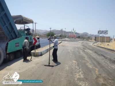 ۶ هزار مترمربع از معابر سرمشهد آسفالت شد